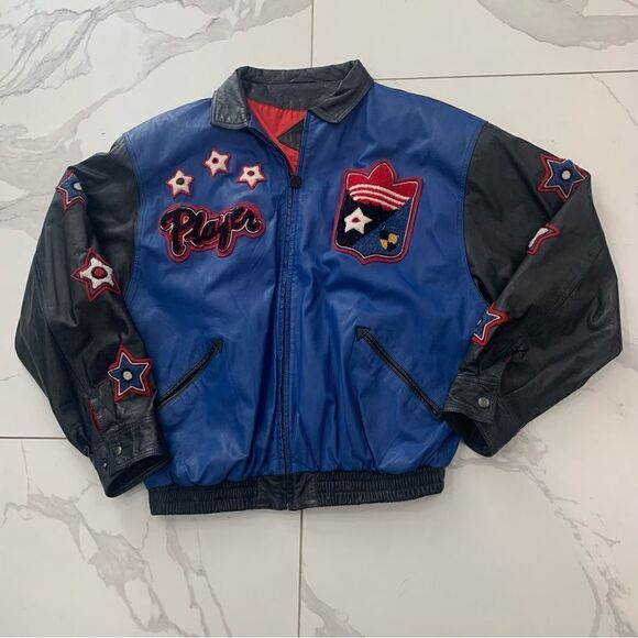 80’s Run DMC Style Adidas Jacket Large Hip Hop Bomber Leather Grunge Rare Grail - Picture 1 of 11